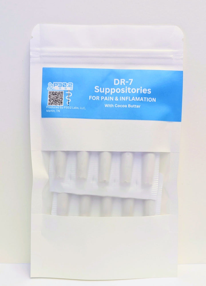 Suppositories for Pain and Inflammation - 10 Count in Resealable Pouch