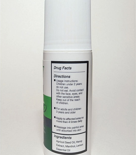 DR-7 Roll On 100% Plant Based Pain Relief 3 oz